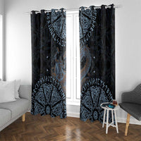 Thor and Jormungandr Norse Mythology Viking Window Curtain Celtic Knot and Rune Art Style