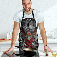 Viking Berserker and Valknut Norse Mythology Apron Red and Black Celtic Knotwork Art