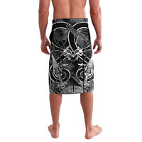 Viking Berserker and Valknut Norse Mythology Lavalava Red and Black Celtic Knotwork Art