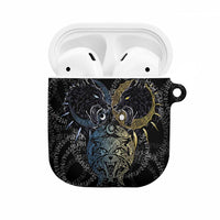 Skoll and Hati Norse Mythology AirPods Case Viking Dual Moon Celtic Line Art
