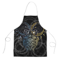 Skoll and Hati Norse Mythology Apron Viking Dual Moon Celtic Line Art