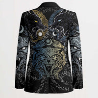 Skoll and Hati Norse Mythology Blazer Viking Dual Moon Celtic Line Art