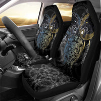 Skoll and Hati Norse Mythology Car Seat Cover Viking Dual Moon Celtic Line Art