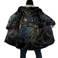 Skoll and Hati Norse Mythology Cloak Viking Dual Moon Celtic Line Art