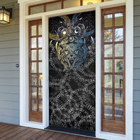 Skoll and Hati Norse Mythology Door Cover Viking Dual Moon Celtic Line Art