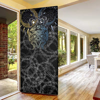 Skoll and Hati Norse Mythology Door Cover Viking Dual Moon Celtic Line Art