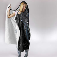 Skoll and Hati Norse Mythology Hooded Blanket Viking Dual Moon Celtic Line Art