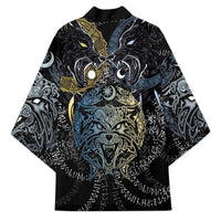 Skoll and Hati Norse Mythology Kimono Viking Dual Moon Celtic Line Art