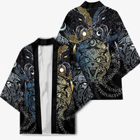 Skoll and Hati Norse Mythology Kimono Viking Dual Moon Celtic Line Art