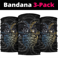 Skoll and Hati Norse Mythology Neck Gaiter Viking Dual Moon Celtic Line Art