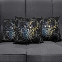 Skoll and Hati Norse Mythology Pillow Cover Viking Dual Moon Celtic Line Art