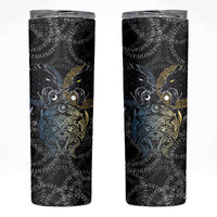 Skoll and Hati Norse Mythology Skinny Tumbler Viking Dual Moon Celtic Line Art