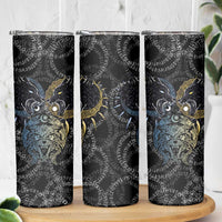 Skoll and Hati Norse Mythology Skinny Tumbler Viking Dual Moon Celtic Line Art