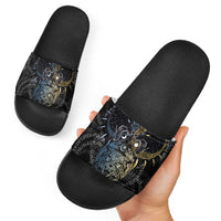 Skoll and Hati Norse Mythology Slide Sandals Viking Dual Moon Celtic Line Art