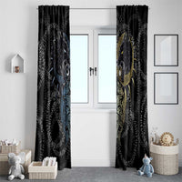Skoll and Hati Norse Mythology Window Curtain Viking Dual Moon Celtic Line Art