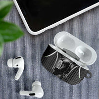 Odin and Viking Warrior Norse Mythology AirPods Case Realistic Black and Grey Tattoo Style