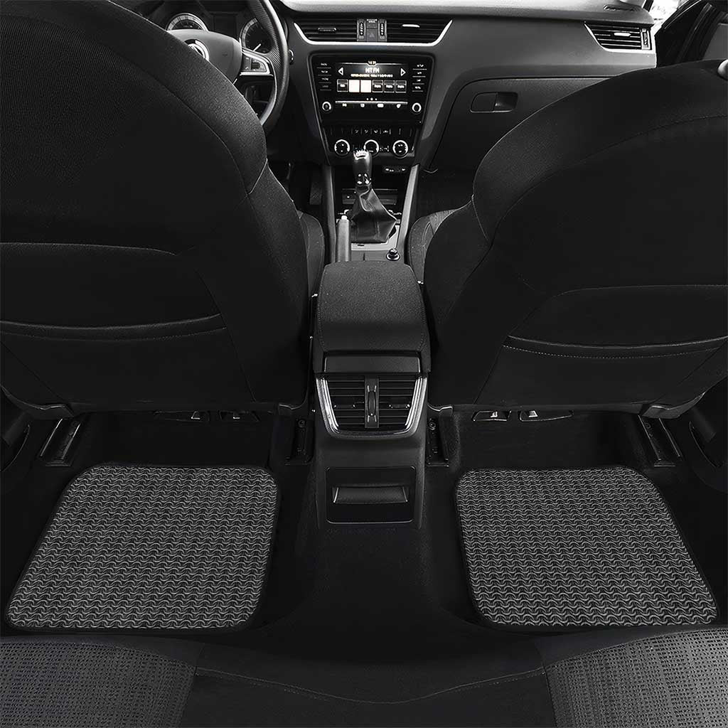 Odin and Viking Warrior Norse Mythology Car Mats Realistic Black and Grey Tattoo Style