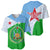Djibouti Cultural Baseball Jersey National Emblem, Tribal Motifs and Red Star Symbol of Unity