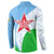 Djibouti Cultural Button Sweatshirt National Emblem, Tribal Motifs and Red Star Symbol of Unity