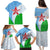 Djibouti Cultural Family Matching Puletasi and Hawaiian Shirt National Emblem, Tribal Motifs and Red Star Symbol of Unity