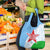 Djibouti Cultural Grocery Bag National Emblem, Tribal Motifs and Red Star Symbol of Unity