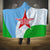Djibouti Cultural Hooded Blanket National Emblem, Tribal Motifs and Red Star Symbol of Unity