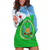 Djibouti Cultural Hoodie Dress National Emblem, Tribal Motifs and Red Star Symbol of Unity