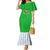 Djibouti Cultural Mermaid Dress National Emblem, Tribal Motifs and Red Star Symbol of Unity