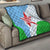 Djibouti Cultural Quilt National Emblem, Tribal Motifs and Red Star Symbol of Unity