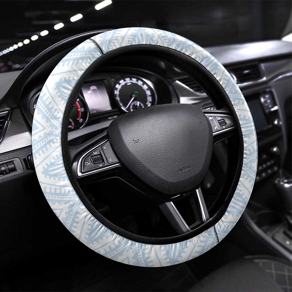 Djibouti Cultural Steering Wheel Cover National Emblem, Tribal Motifs and Red Star Symbol of Unity