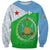 Djibouti Cultural Sweatshirt National Emblem, Tribal Motifs and Red Star Symbol of Unity