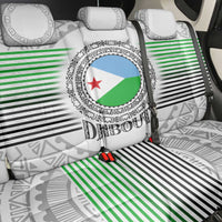 Djibouti Roots Back Car Seat Cover Urban Streetwear with African Tribal Design & Patriotic Elements