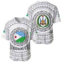 Djibouti Roots Baseball Jersey Urban Streetwear with African Tribal Design & Patriotic Elements