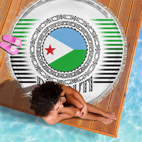 Djibouti Roots Beach Blanket Urban Streetwear with African Tribal Design & Patriotic Elements