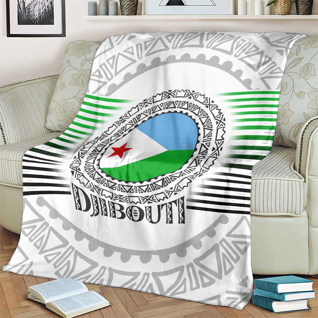 Djibouti Roots Blanket Urban Streetwear with African Tribal Design & Patriotic Elements