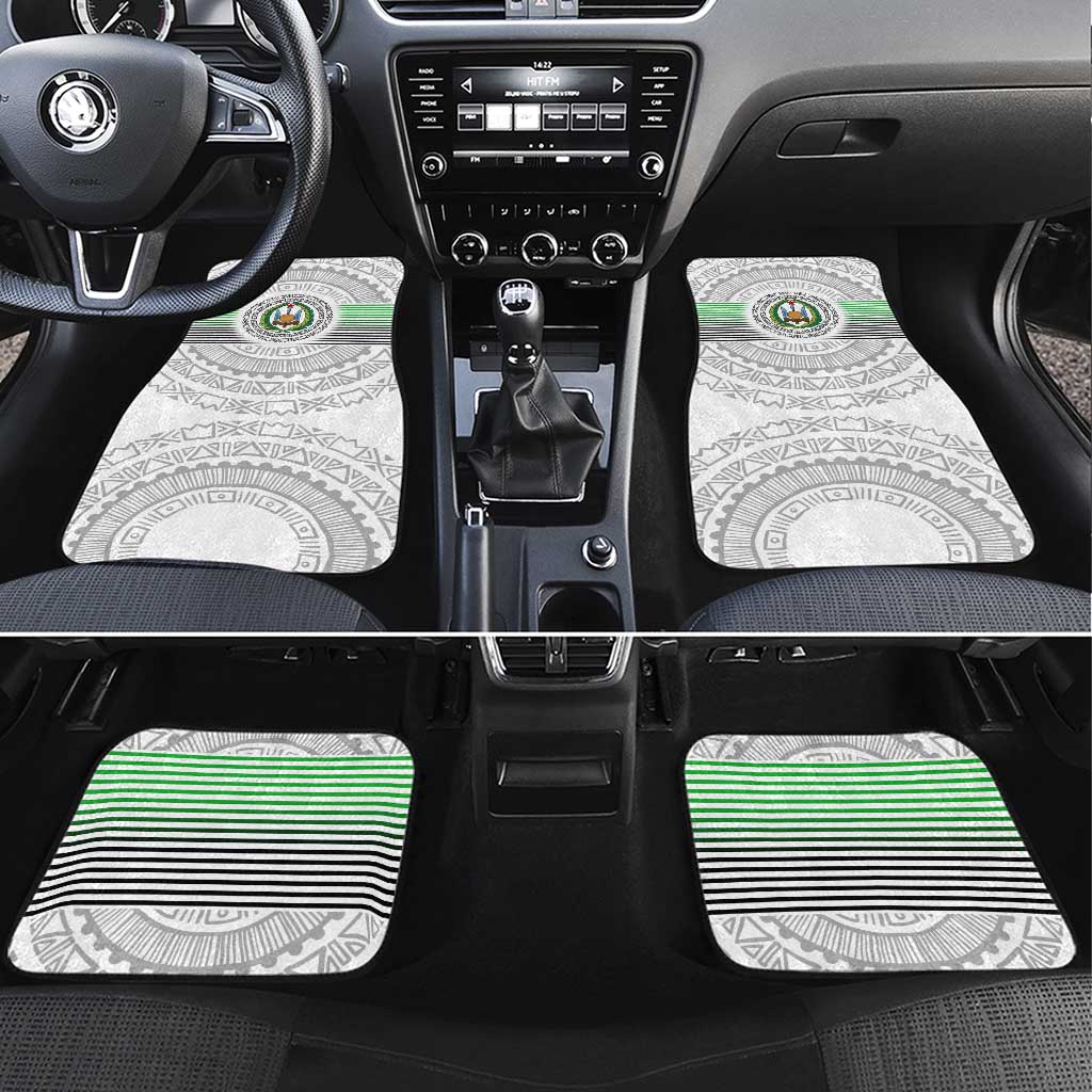 Djibouti Roots Car Mats Urban Streetwear with African Tribal Design & Patriotic Elements