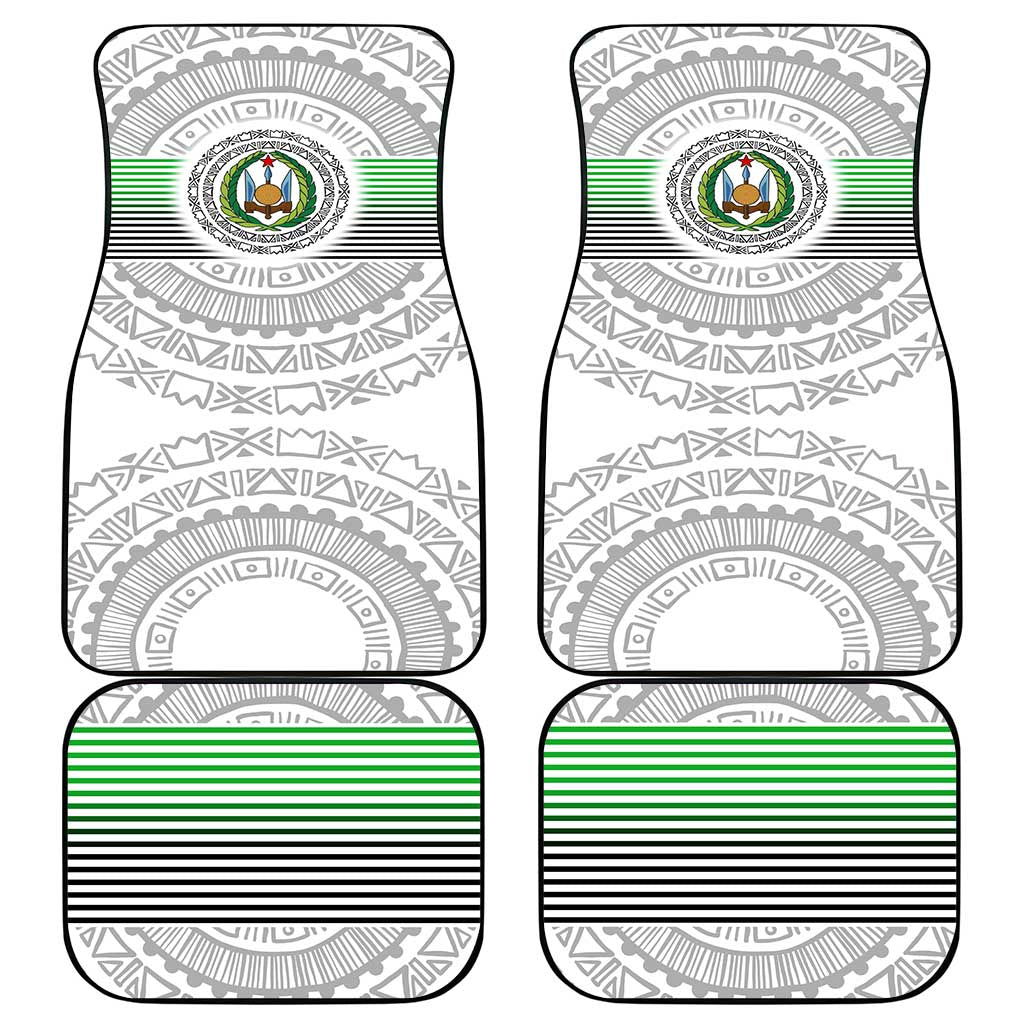 Djibouti Roots Car Mats Urban Streetwear with African Tribal Design & Patriotic Elements