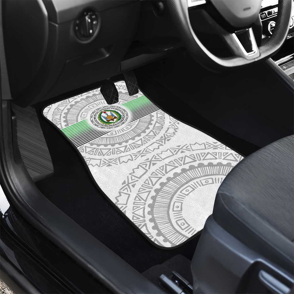 Djibouti Roots Car Mats Urban Streetwear with African Tribal Design & Patriotic Elements