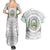Djibouti Roots Couples Matching Summer Maxi Dress and Hawaiian Shirt Urban Streetwear with African Tribal Design & Patriotic Elements