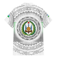 Djibouti Roots Family Matching Mermaid Dress and Hawaiian Shirt Urban Streetwear with African Tribal Design & Patriotic Elements