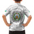 Djibouti Roots Family Matching Off The Shoulder Long Sleeve Dress and Hawaiian Shirt Urban Streetwear with African Tribal Design & Patriotic Elements