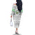 Djibouti Roots Family Matching Off The Shoulder Long Sleeve Dress and Hawaiian Shirt Urban Streetwear with African Tribal Design & Patriotic Elements
