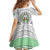 Djibouti Roots Family Matching Off Shoulder Short Dress and Hawaiian Shirt Urban Streetwear with African Tribal Design & Patriotic Elements