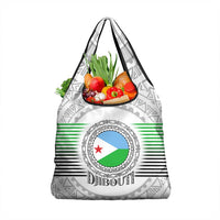 Djibouti Roots Grocery Bag Urban Streetwear with African Tribal Design & Patriotic Elements