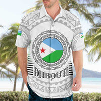 Djibouti Roots Hawaiian Shirt Urban Streetwear with African Tribal Design & Patriotic Elements