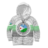 Djibouti Roots Kid Hoodie Urban Streetwear with African Tribal Design & Patriotic Elements