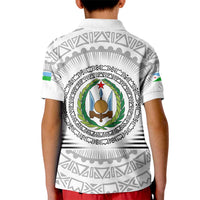 Djibouti Roots Kid Polo Shirt Urban Streetwear with African Tribal Design & Patriotic Elements