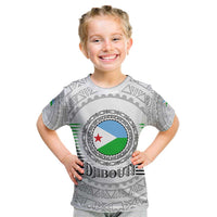 Djibouti Roots Kid T Shirt Urban Streetwear with African Tribal Design & Patriotic Elements