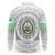 Djibouti Roots Long Sleeve Polo Shirt Urban Streetwear with African Tribal Design & Patriotic Elements