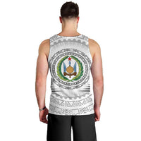 Djibouti Roots Men Tank Top Urban Streetwear with African Tribal Design & Patriotic Elements
